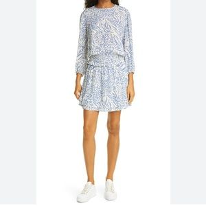 Rails Inez blue animal print mini dress